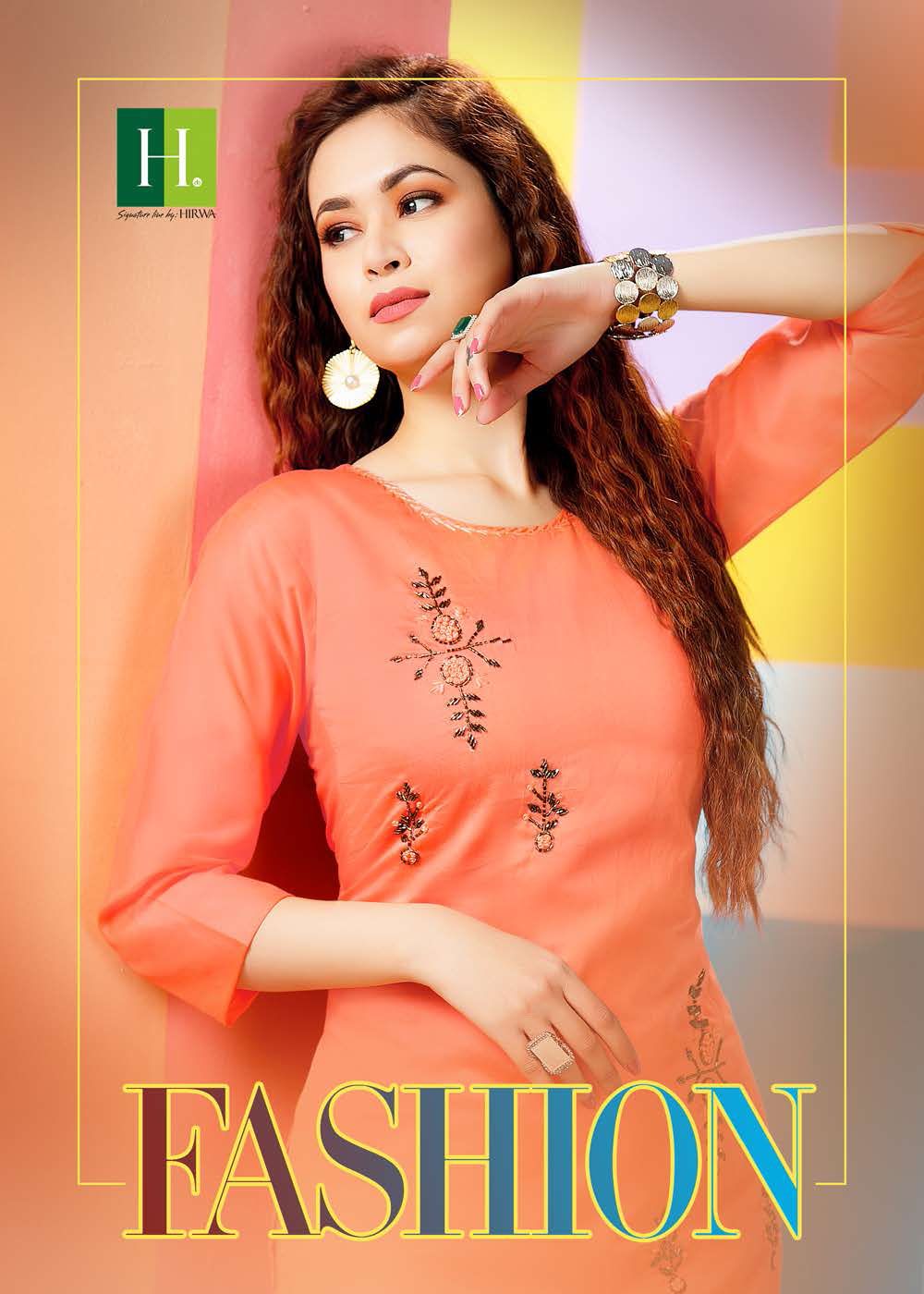 Hirwa Aahana Fancy Ethnic Wear Silk Kurti with Bottom Collection